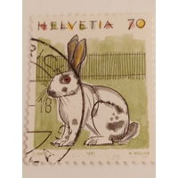 Швейцария 1991. Кролик