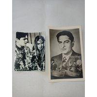 Актеры индийского кино. Фото открытки СССР. Лотом 2 шт.