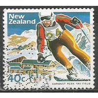 Новая Зеландия. Зимний спорт. Слалом. 1984г. Mi#898.