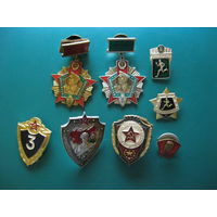 Комплект знаков пограничника СССР