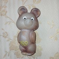 Мишка олимпийский, Олимпийский мишка, пластмассовый мишка СССР, Москва 80.