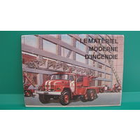 Набор открыток "Современная пожарная техника" (на французском языке), СССР, 1985г.