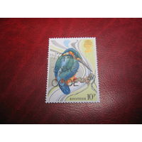 Марка к 100-летию охраны птиц 1980 года Великобритания