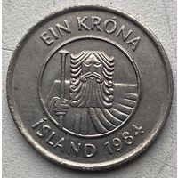 Исландия 1 крона 1984 г.