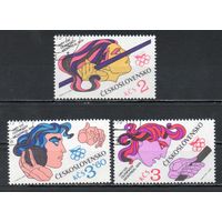 XXI летние Олимпийские игры в Монреале Чехословакия 1976 год серия из 3-х марок