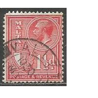 Мальта. Король Георг V. Герб. 1930г. Mi#155.