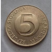 5 толаров, Словения 1996 г.