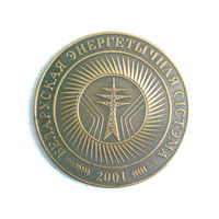 Медаль 1931 - 2001 70 лет Белорусской энергетический системе Medal #335