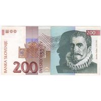 Словения 200 толаров 1992 год..серия АА...XF+
