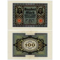 Германия. 100 марок (образца 1920 года, P69a, 7 цифр в номере, UNC)