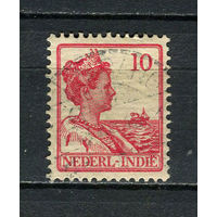 Нидерландская Индия - 1914/1915 - Королева Вильгельмина 10С - [Mi.115] - 1 марка. Гашеная.  (Лот 76ED)-T2P8