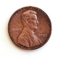 США. 1 цент 1985 г.