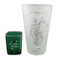 Стакан и стопка Metallica - And Justice for All Pint & Shot Glass 2012. Лимит. издание в 500 копий