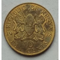 Кения 10 центов 1978 г. Президент Джомо Кениата