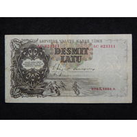 Латвия 10 латов 1938г.