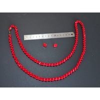 Ожерелье+ серьги КОРАЛЛ комплект