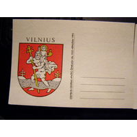 Литва 1992 почтовая карточка Герб