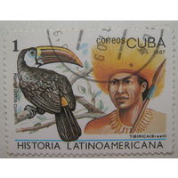 Куба марки 1987 г. Птицы и история Латинской Америки. Цена за 1 шт.
