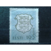 Эстония 1993 Стандарт, герб 10 кр Михель-1,3 евро гаш