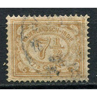 Нидерландская Индия - 1912/1914 - Цифры 7 1/2С - [Mi.114] - 1 марка. Гашеная.  (Лот 71EX)-T25P5