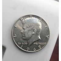 1/2  доллара 1967
