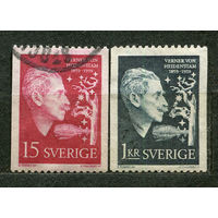 Писатель Вернер фон Хейденстам. Швеция. 1959. Полная серия 2 марки