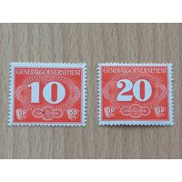 12.1940 - Марки почтовой оплаты сельской местности. MNH.