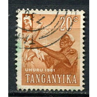 Таганьика - 1961 - Фермер 20С - [Mi.101] - 1 марка. Гашеная.  (Лот 87EW)-T25P3