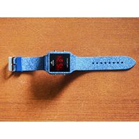 LED watch, светодиодные часы, Adidas, красные. Торг есть. (No 1).