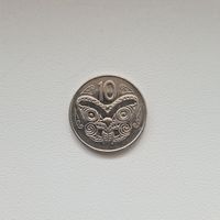 Новая Зеландия 10 центов 1996 года