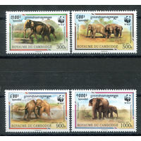 Королевство Камбоджа - 1997г. - Фауна. Охрана природы - полная серия, MNH [Mi 1680-1683] - 4 марки