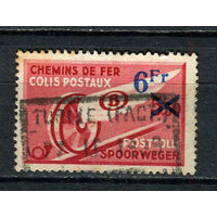 Бельгия - 1938 - Надпечатка 6Fr на 5,50Fr. Postpaketmarken - [Mi.13pt] - 1 марка. Гашеная.  (Лот 27CO)