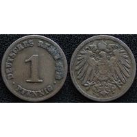 YS: Германия, Рейх, 1 пфенниг 1913D, KM# 10 (2)