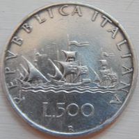 13. Италия 500 лир 1958 год, серебро
