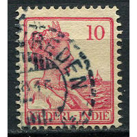 Нидерландская Индия - 1914/1915 - Королева Вильгельмина 10С - [Mi.115] - 1 марка. Гашеная.  (Лот 72EX)-T25P5