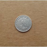 Чили, 20 сентаво 1881 г., серебро 0.500