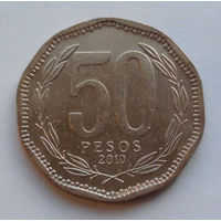 Чили 50 песо. 2010