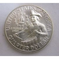 США квотер 25 центов 1976 S серебро .54-39