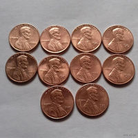 1 цент США, погодовка 1980-х