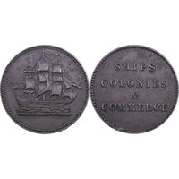 Жетон Канада Остров Принца Эдуарда 1 цент 1837 год оригинал