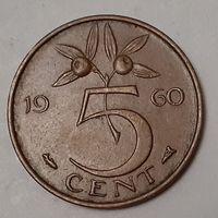 Нидерланды 5 центов, 1960 (3-9-125)