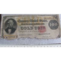 Банкнота 1882 США сто долларов