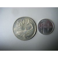 Острова Кука 50 центов 1974г.