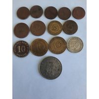 Сборный лот монет. Германия