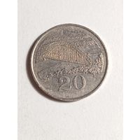 Зимбабве 20 центов 1994 года .