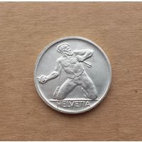Швейцария, 5 франков 1944 г., серебро 0.835, 500 лет битве при Санкт-Якобе на Бирсе