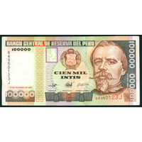 Перу 100000 100 000 инти 1989 XF