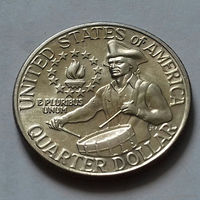 25 центов, США 1976 D, "Барабанщик"