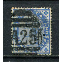 Британские колонии - Мальта - 1885/1890 - Королева Виктория 2 1/2P - [Mi.7b] - 1 марка. Гашеная.  (Лот 35CO)