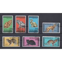 Монголия.1987.Кошки (полная серия 7 марок)